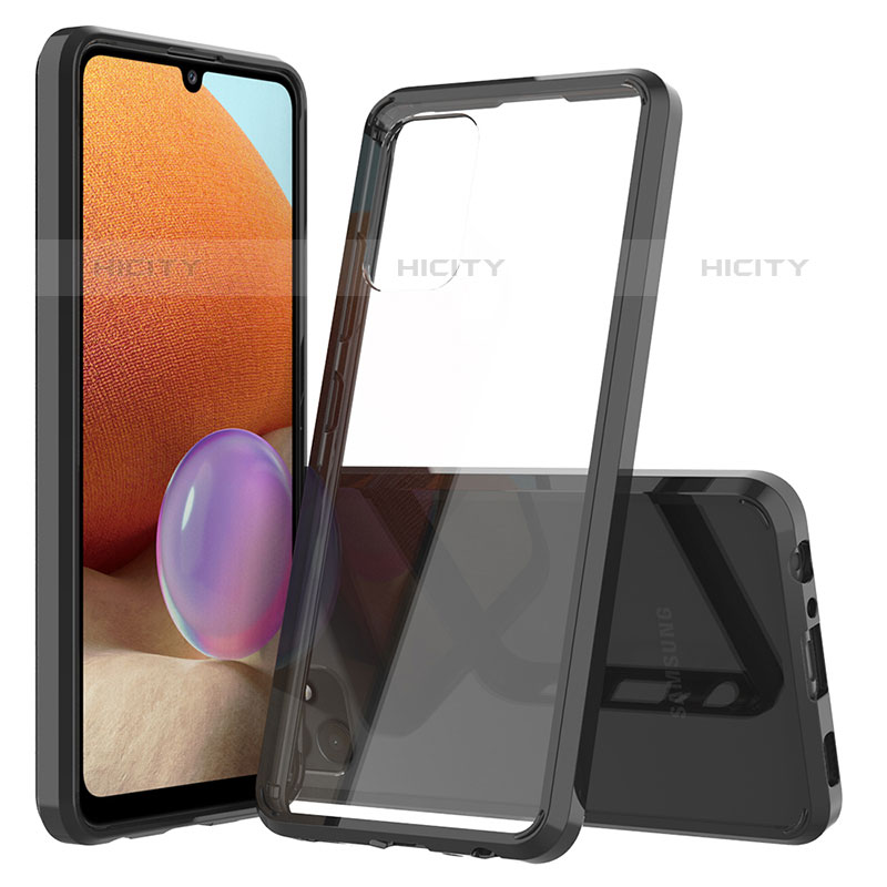 Carcasa Bumper Funda Silicona Transparente 360 Grados ZJ5 para Samsung Galaxy M32 5G Negro
