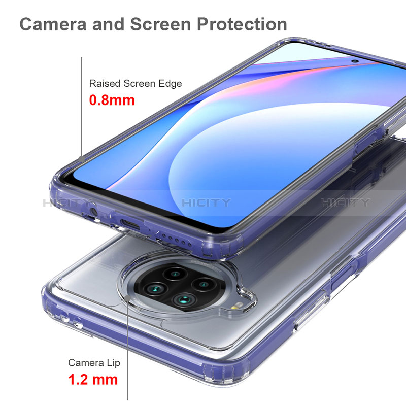 Carcasa Bumper Funda Silicona Transparente 360 Grados ZJ5 para Xiaomi Mi 10i 5G