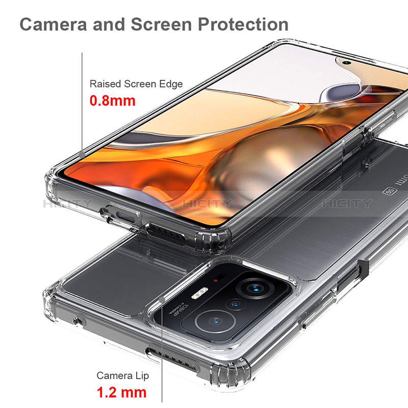 Carcasa Bumper Funda Silicona Transparente 360 Grados ZJ5 para Xiaomi Mi 11T Pro 5G