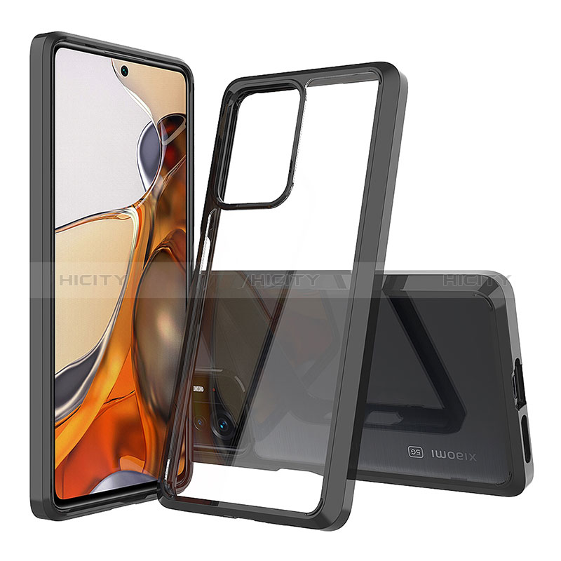 Carcasa Bumper Funda Silicona Transparente 360 Grados ZJ5 para Xiaomi Mi 11T Pro 5G Negro