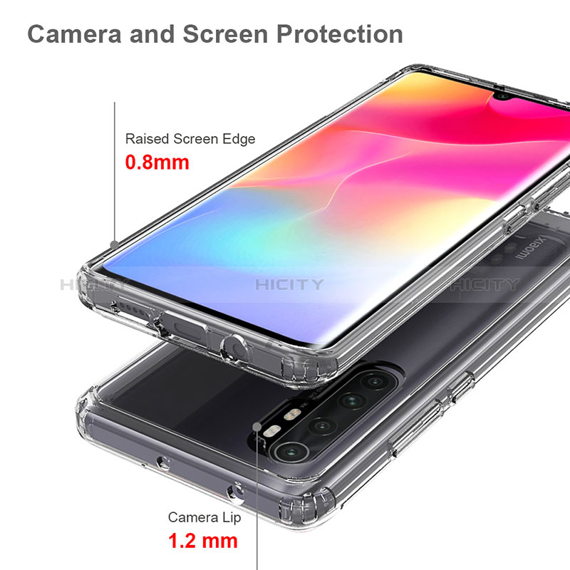 Carcasa Bumper Funda Silicona Transparente 360 Grados ZJ5 para Xiaomi Mi Note 10 Lite
