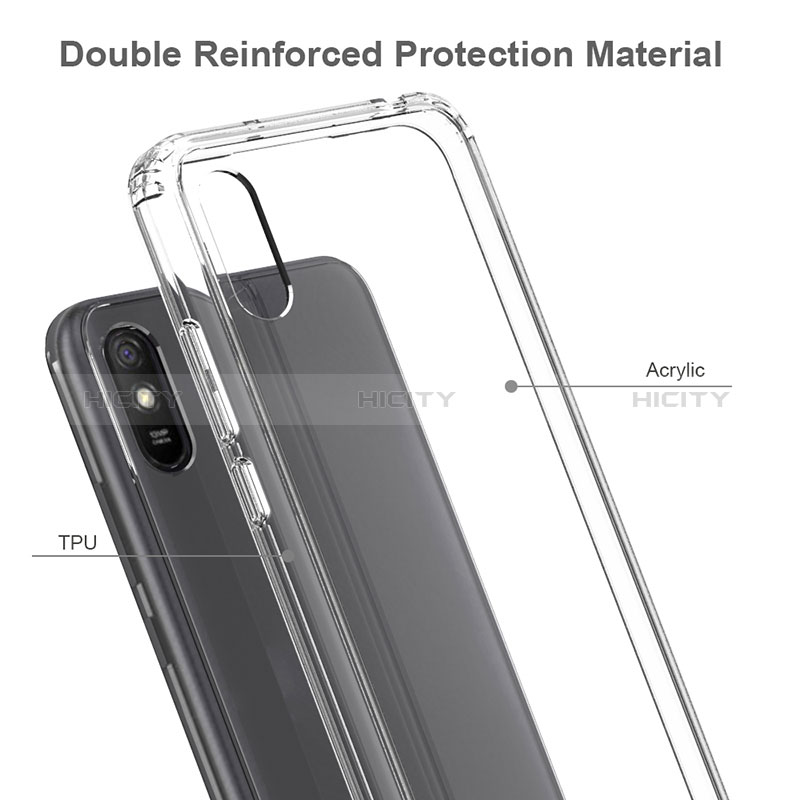 Carcasa Bumper Funda Silicona Transparente 360 Grados ZJ5 para Xiaomi Redmi 9AT