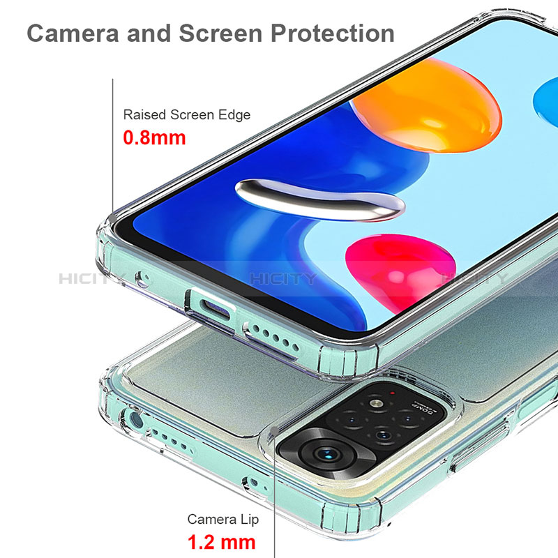 Carcasa Bumper Funda Silicona Transparente 360 Grados ZJ5 para Xiaomi Redmi Note 11 4G (2022)