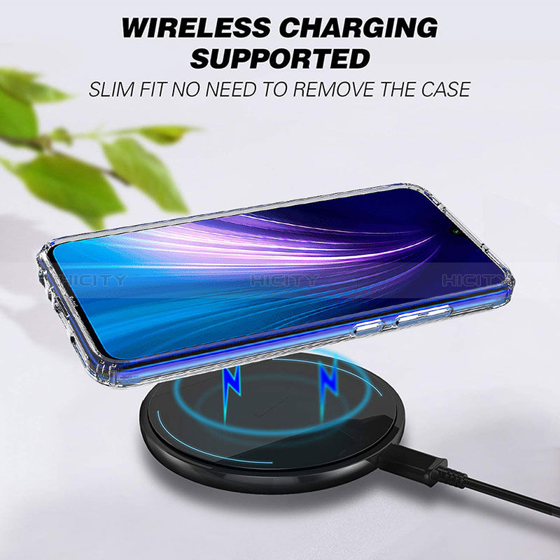 Carcasa Bumper Funda Silicona Transparente 360 Grados ZJ5 para Xiaomi Redmi Note 8 (2021)