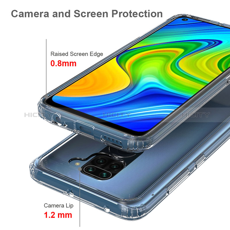 Carcasa Bumper Funda Silicona Transparente 360 Grados ZJ5 para Xiaomi Redmi Note 9