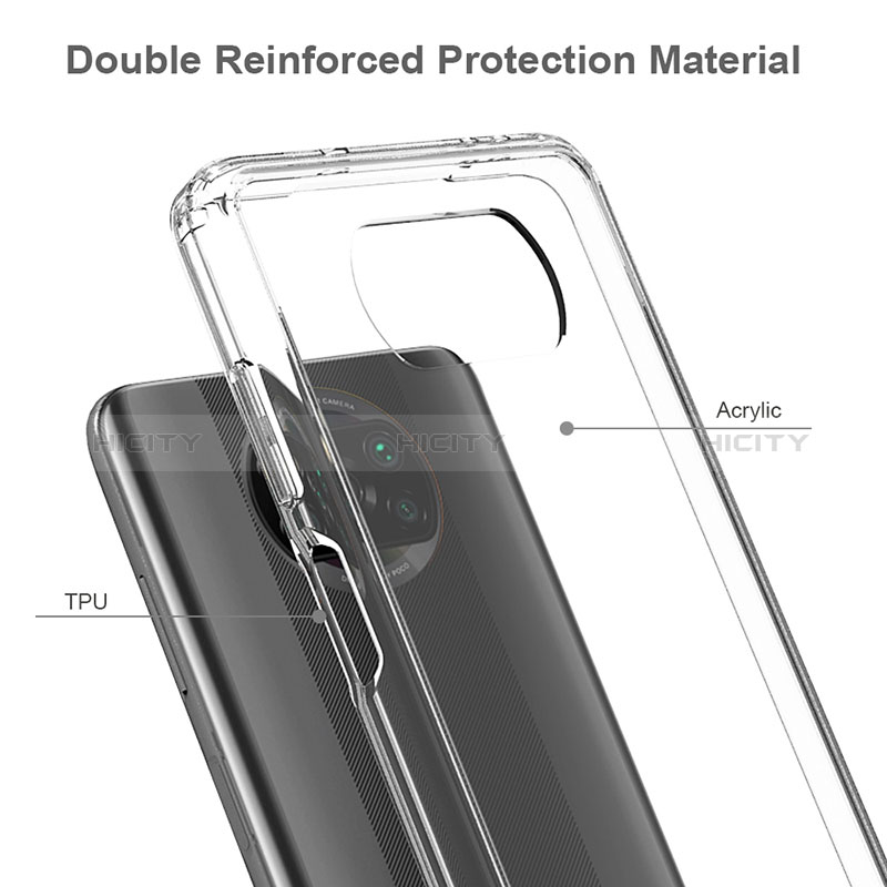 Carcasa Bumper Funda Silicona Transparente 360 Grados ZJ6 para Xiaomi Poco X3 NFC