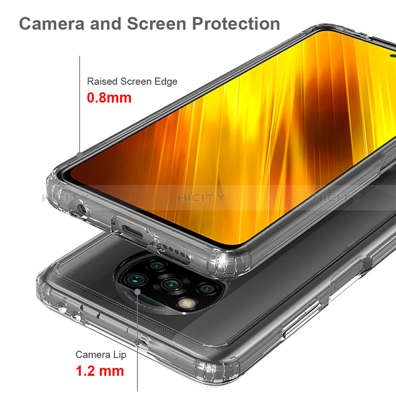 Carcasa Bumper Funda Silicona Transparente 360 Grados ZJ6 para Xiaomi Poco X3 Pro