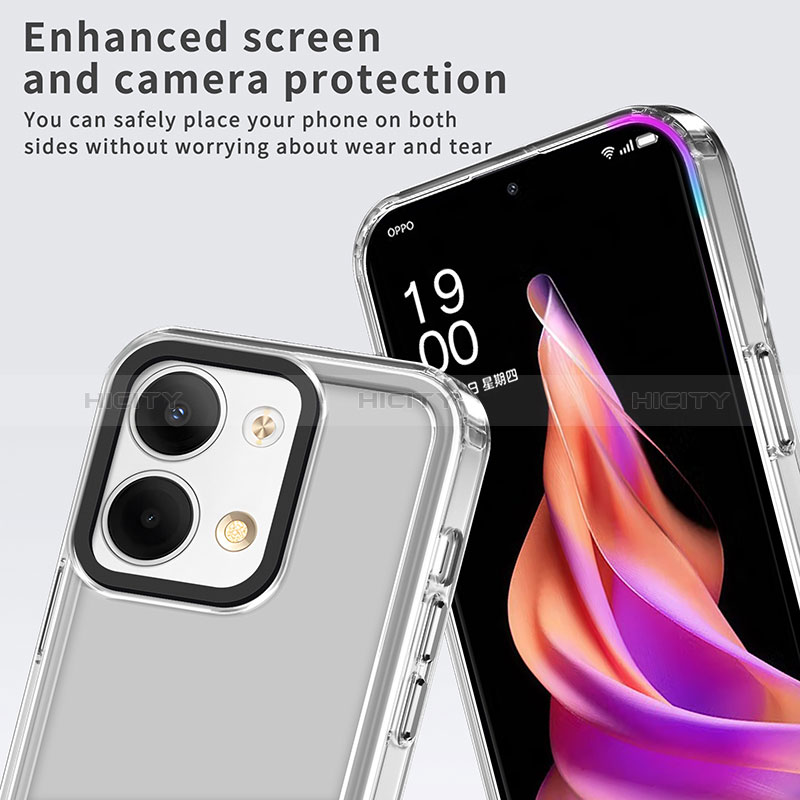 Carcasa Bumper Funda Silicona Transparente AC1 para Oppo Reno9 Pro 5G