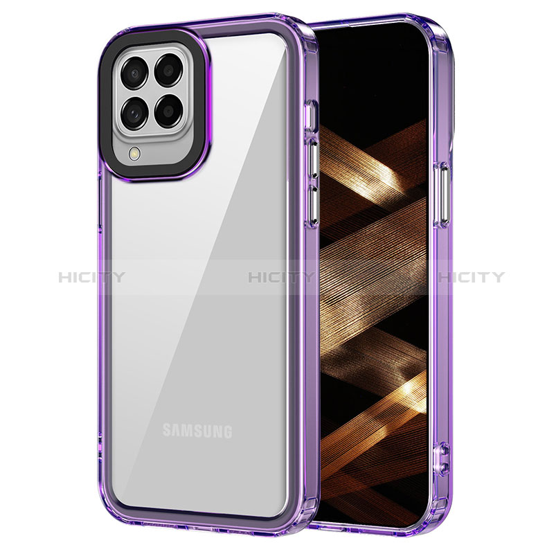 Carcasa Bumper Funda Silicona Transparente AC1 para Samsung Galaxy M33 5G Purpura Claro