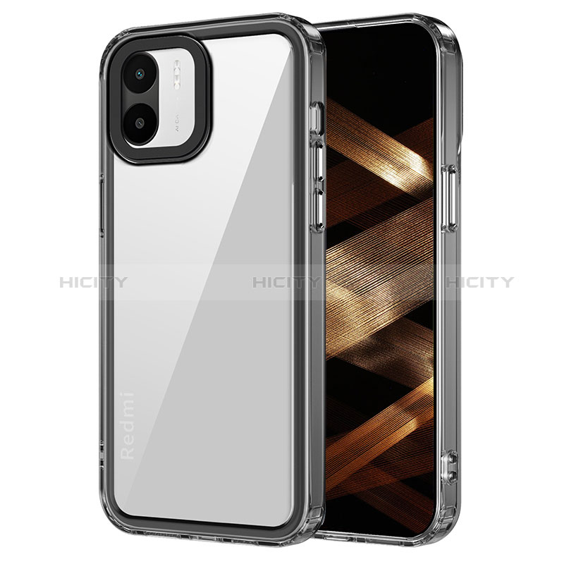 Carcasa Bumper Funda Silicona Transparente AC1 para Xiaomi Poco C50 Negro