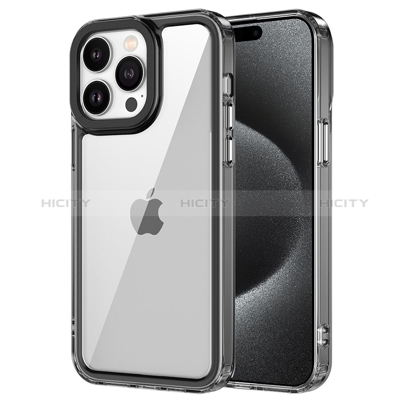 Carcasa Bumper Funda Silicona Transparente AC2 para Apple iPhone 14 Pro Negro