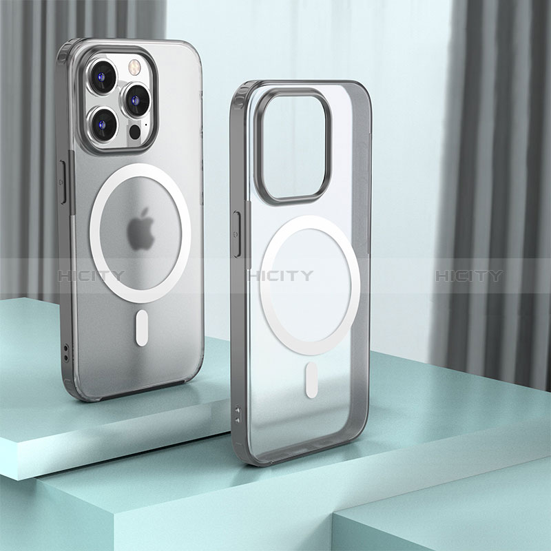 Carcasa Bumper Funda Silicona Transparente con Mag-Safe Magnetic QC1 para Apple iPhone 13 Pro