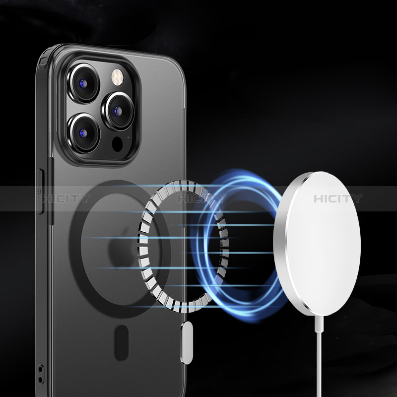 Carcasa Bumper Funda Silicona Transparente con Mag-Safe Magnetic QC1 para Apple iPhone 13 Pro Max