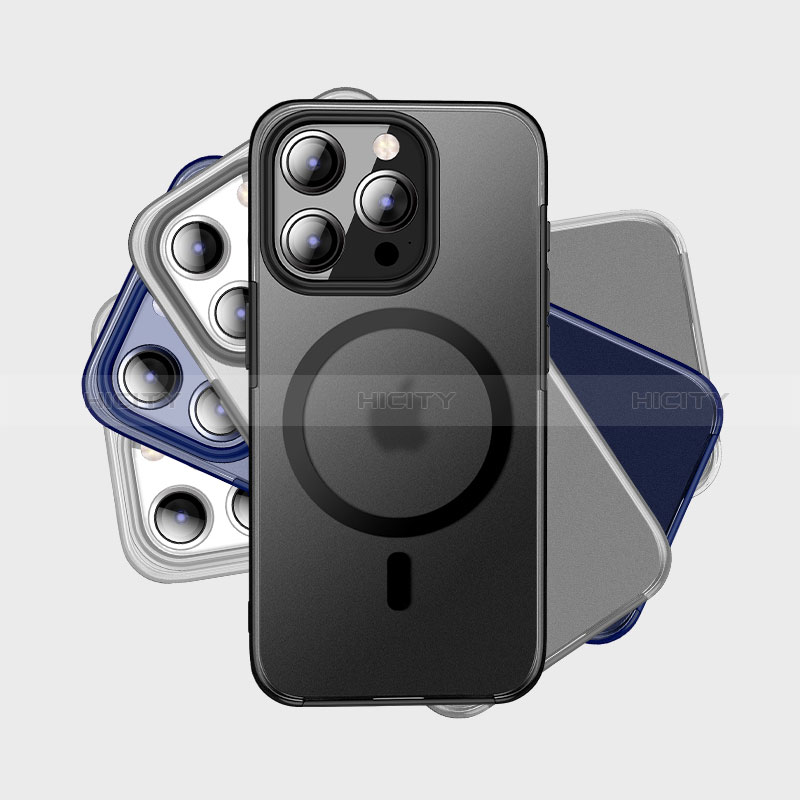 Carcasa Bumper Funda Silicona Transparente con Mag-Safe Magnetic QC1 para Apple iPhone 14 Pro