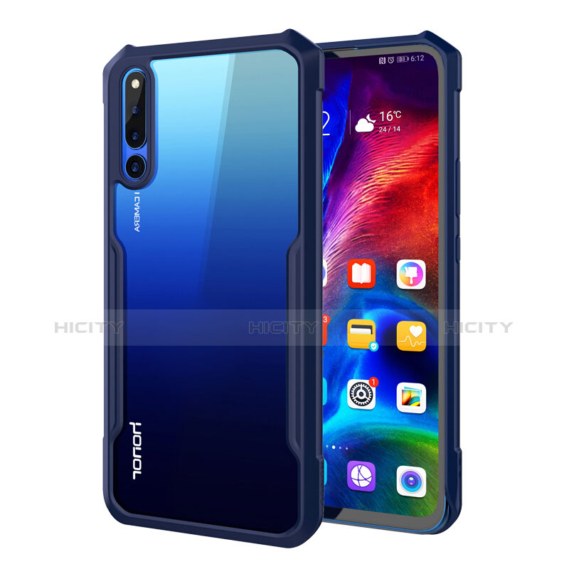 Carcasa Bumper Funda Silicona Transparente Espejo A01 para Huawei Honor Magic 2 Azul