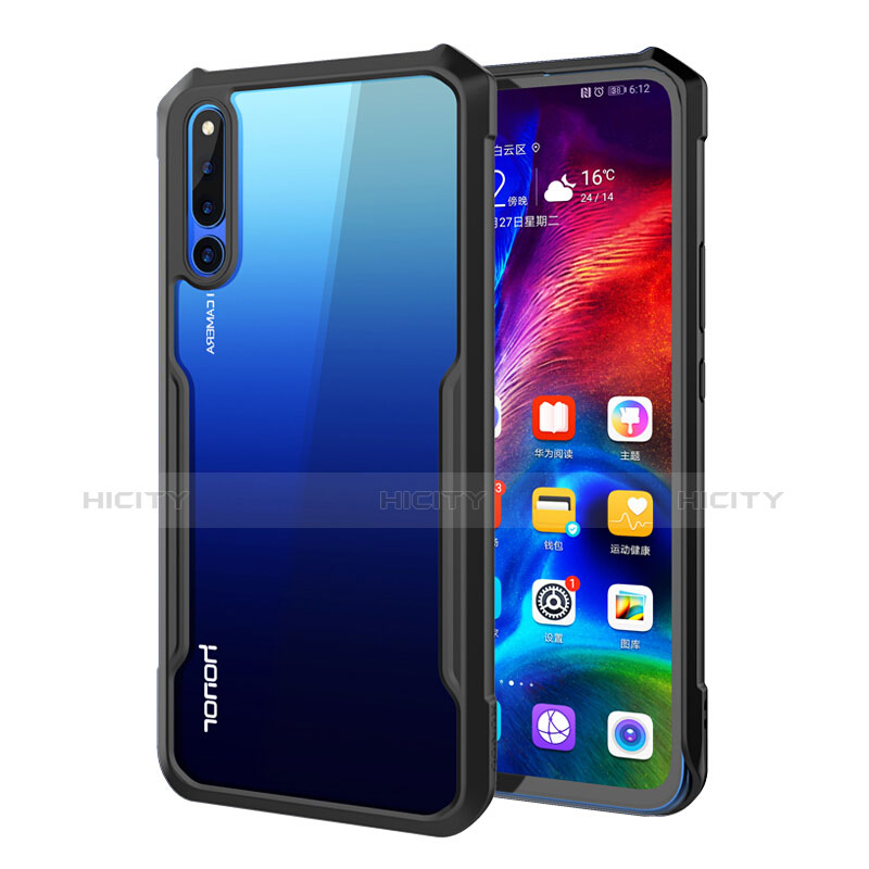 Carcasa Bumper Funda Silicona Transparente Espejo A01 para Huawei Honor Magic 2 Negro