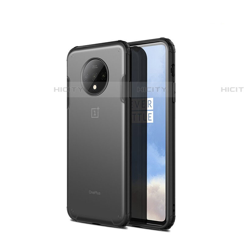 Carcasa Bumper Funda Silicona Transparente Espejo H01 para OnePlus 7T Negro