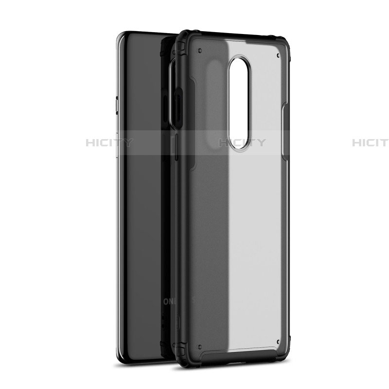 Carcasa Bumper Funda Silicona Transparente Espejo H01 para OnePlus 8 Negro