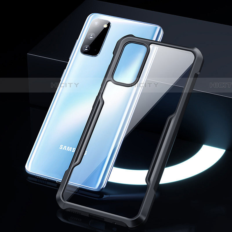Carcasa Bumper Funda Silicona Transparente Espejo H01 para Samsung Galaxy S20 5G Negro