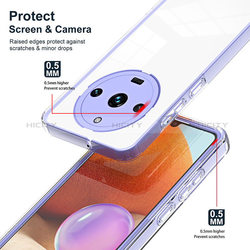 Carcasa Bumper Funda Silicona Transparente Espejo H01P para Realme 11 Pro+ Plus 5G