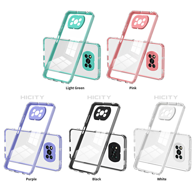 Carcasa Bumper Funda Silicona Transparente Espejo H01P para Xiaomi Poco X3 Pro