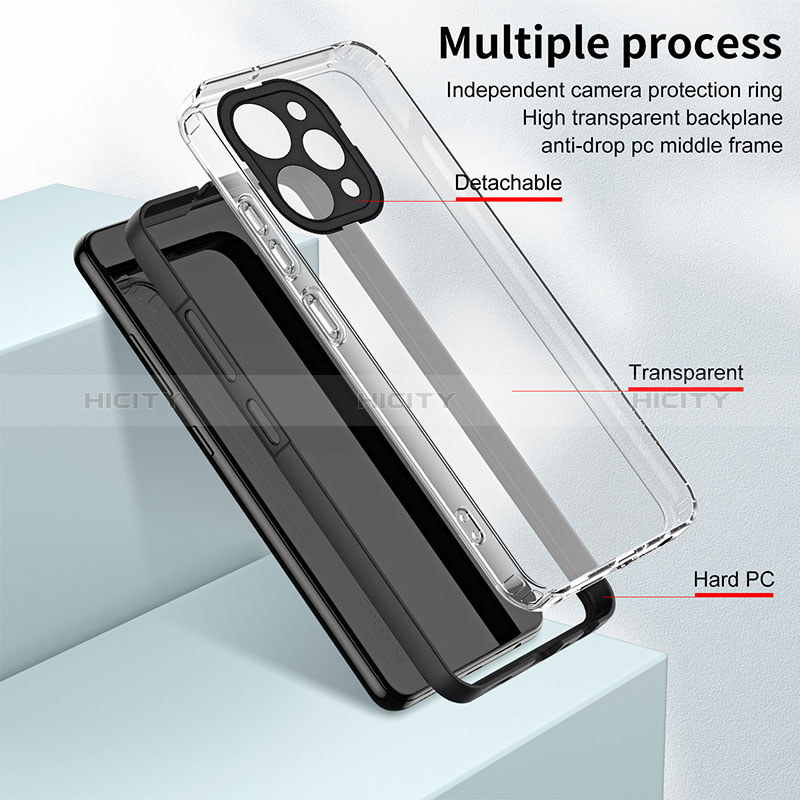 Carcasa Bumper Funda Silicona Transparente Espejo H01P para Xiaomi Redmi 12 4G