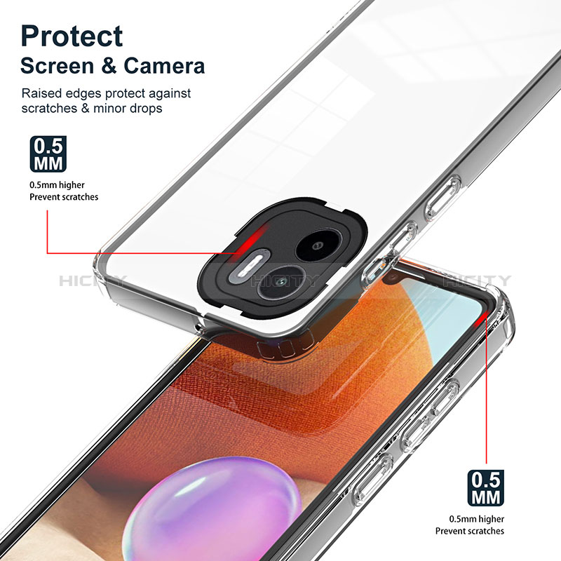 Carcasa Bumper Funda Silicona Transparente Espejo H01P para Xiaomi Redmi A2