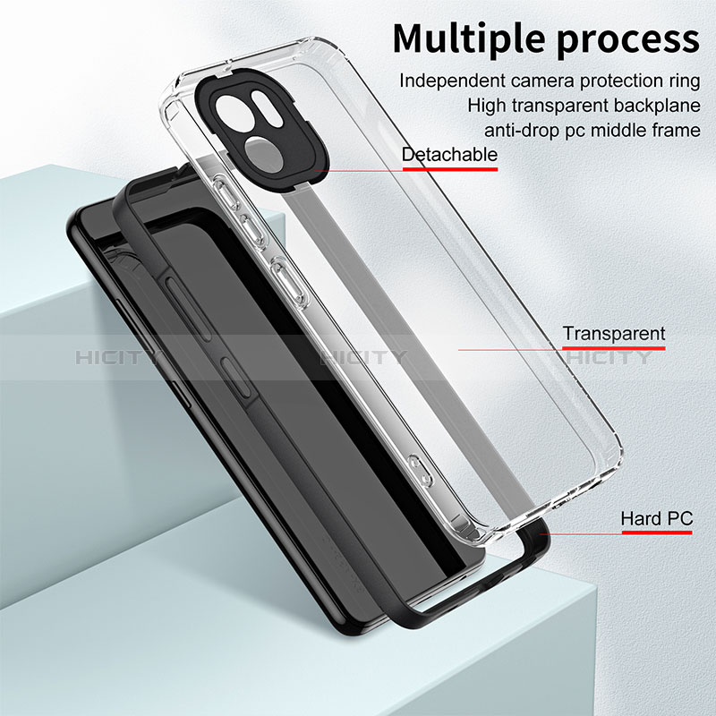 Carcasa Bumper Funda Silicona Transparente Espejo H01P para Xiaomi Redmi A2