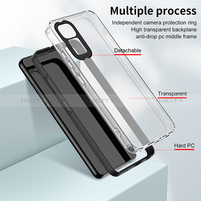 Carcasa Bumper Funda Silicona Transparente Espejo H01P para Xiaomi Redmi Note 11 4G (2022)