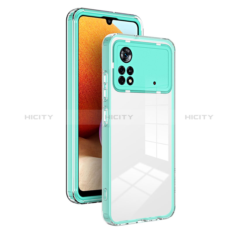 Carcasa Bumper Funda Silicona Transparente Espejo H01P para Xiaomi Redmi Note 11E Pro 5G Verde