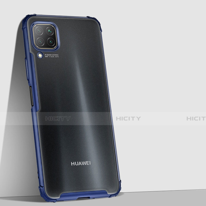 Carcasa Bumper Funda Silicona Transparente Espejo H02 para Huawei Nova 6 SE Azul