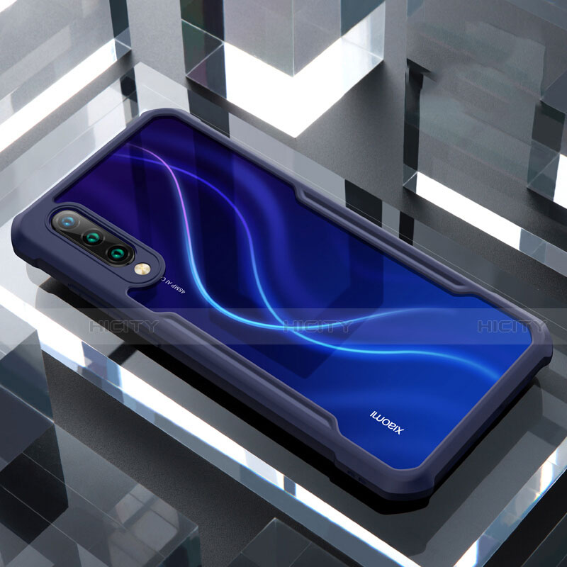 Carcasa Bumper Funda Silicona Transparente Espejo H02 para Xiaomi Mi A3 Azul