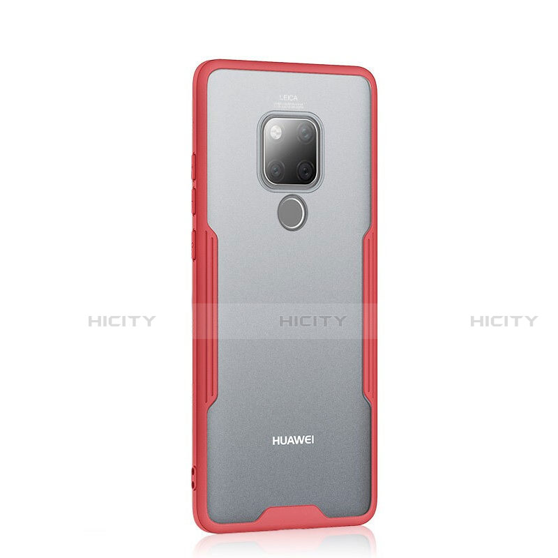 Carcasa Bumper Funda Silicona Transparente Espejo H04 para Huawei Mate 20 Rojo