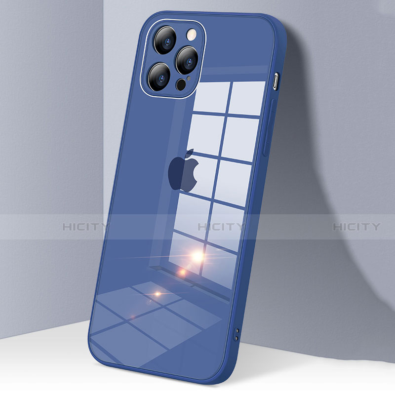 Carcasa Bumper Funda Silicona Transparente Espejo H06 para Apple iPhone 12 Pro Max Azul