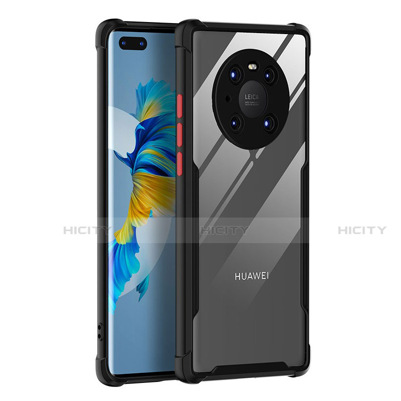 Carcasa Bumper Funda Silicona Transparente Espejo K01 para Huawei Mate 40 Pro Negro