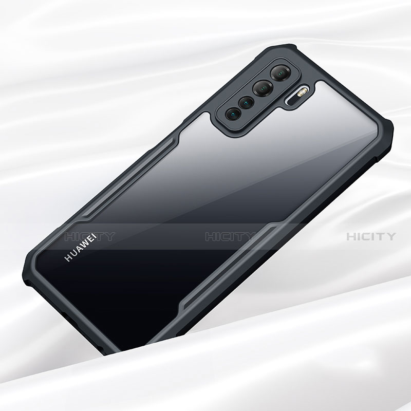 Carcasa Bumper Funda Silicona Transparente Espejo K01 para Huawei P40 Lite 5G Negro