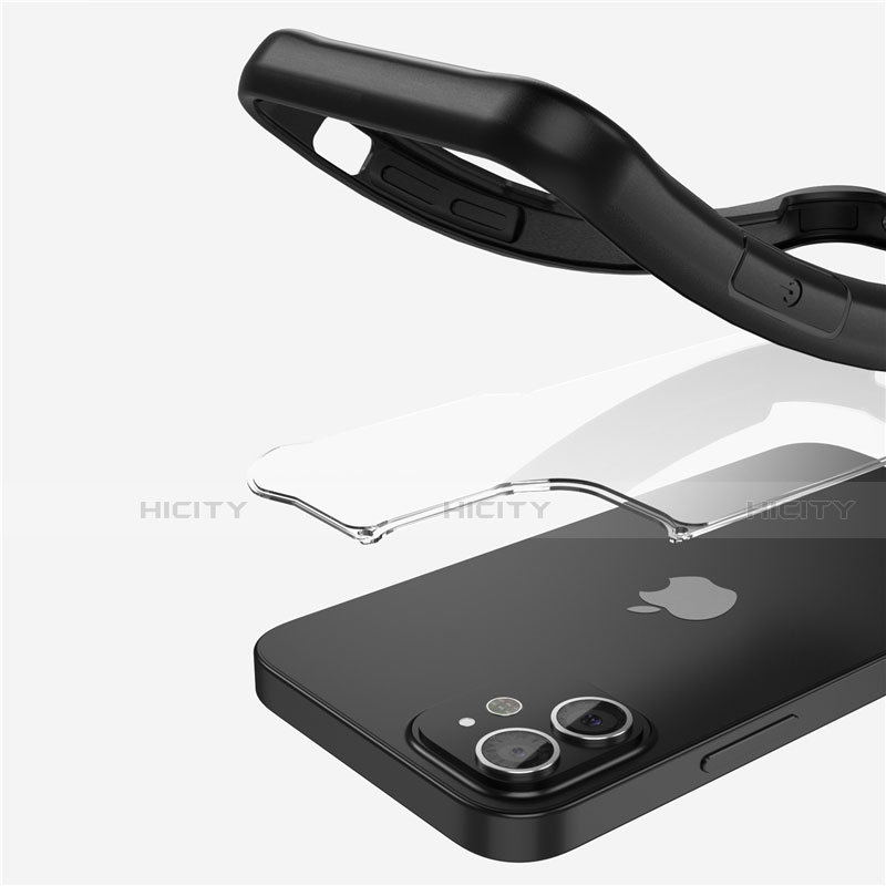 Carcasa Bumper Funda Silicona Transparente Espejo M01 para Apple iPhone 12 Max