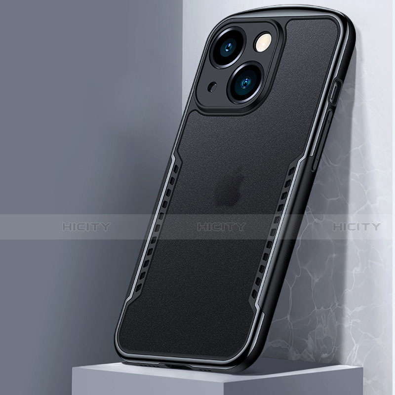 Carcasa Bumper Funda Silicona Transparente Espejo M01 para Apple iPhone 13 Negro