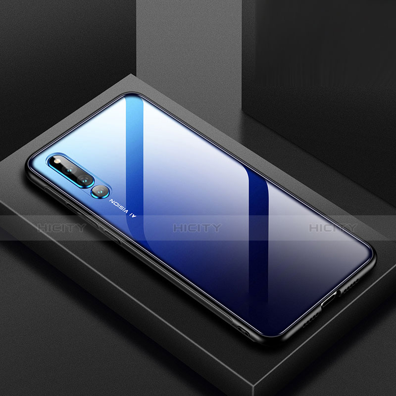 Carcasa Bumper Funda Silicona Transparente Espejo M01 para Huawei Honor Magic 2 Azul