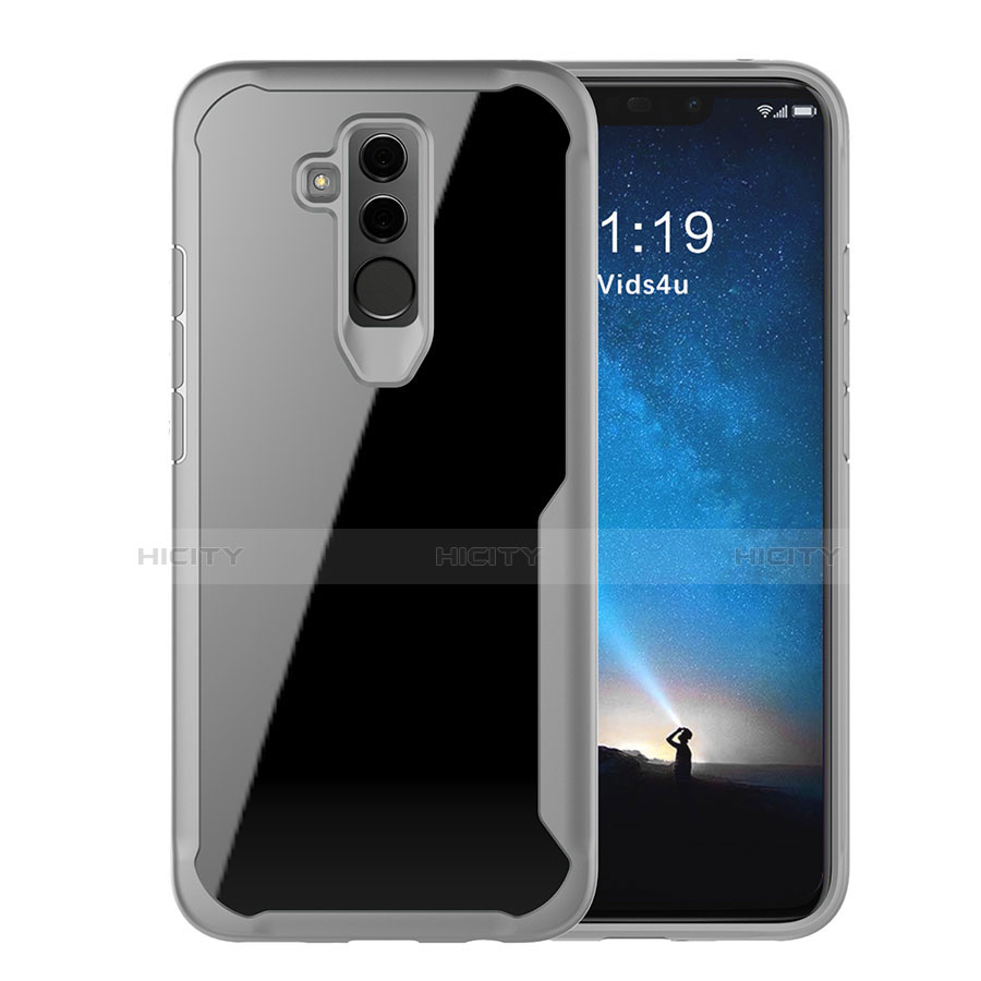 Carcasa Bumper Funda Silicona Transparente Espejo M01 para Huawei Mate 20 Lite Gris