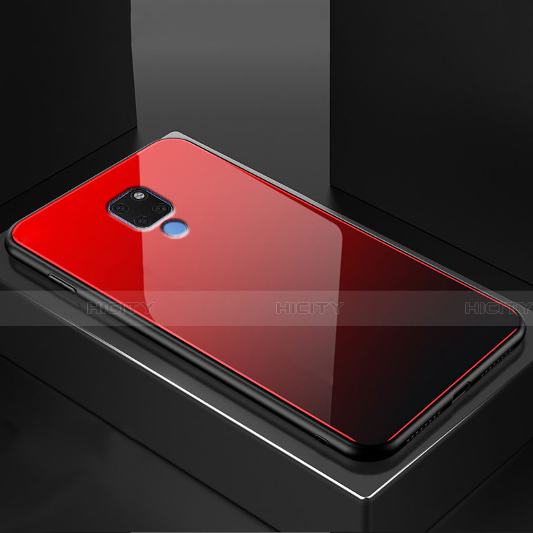 Carcasa Bumper Funda Silicona Transparente Espejo M01 para Huawei Mate 20 Rojo