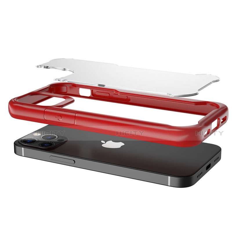 Carcasa Bumper Funda Silicona Transparente Espejo M02 para Apple iPhone 12 Pro Max