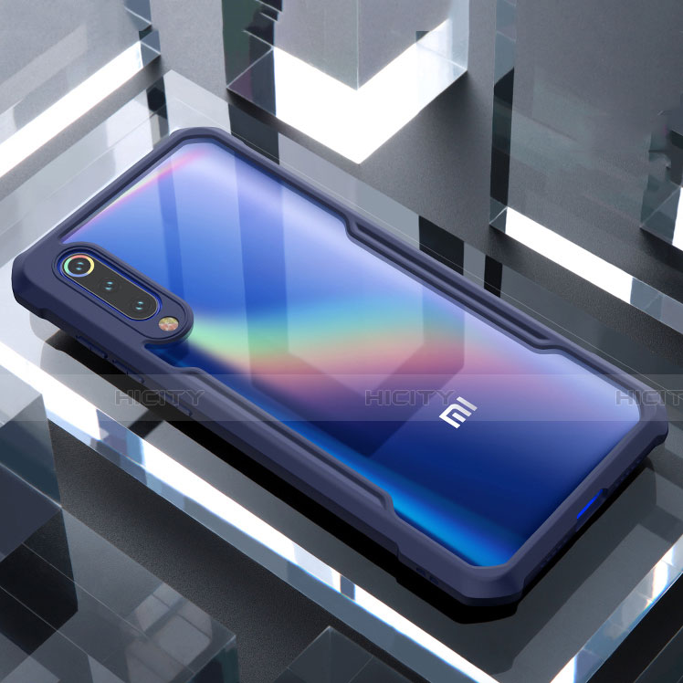 Carcasa Bumper Funda Silicona Transparente Espejo M02 para Xiaomi Mi 9 Azul
