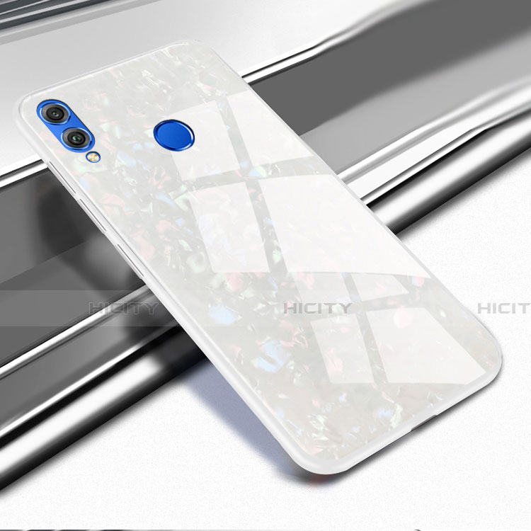 Carcasa Bumper Funda Silicona Transparente Espejo M03 para Huawei Honor 8X Blanco