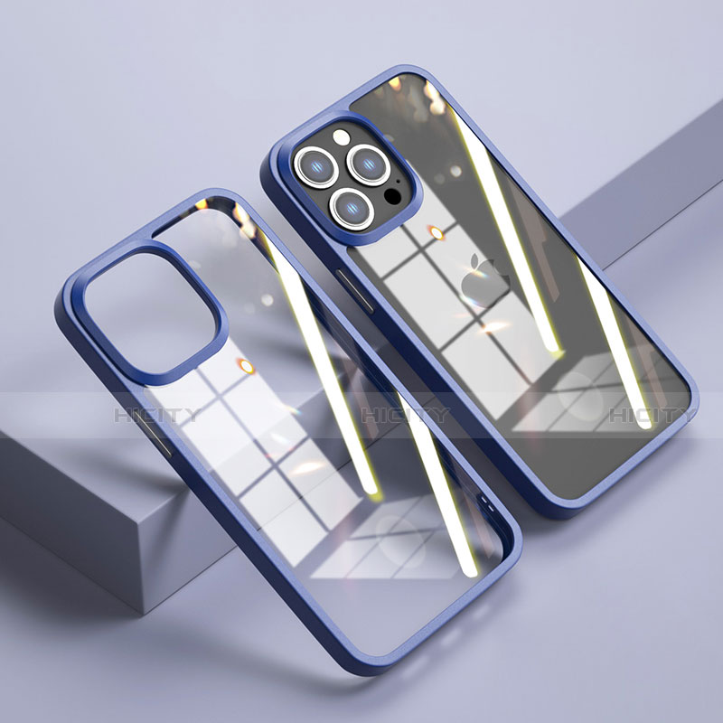 Carcasa Bumper Funda Silicona Transparente Espejo M04 para Apple iPhone 14 Pro Max
