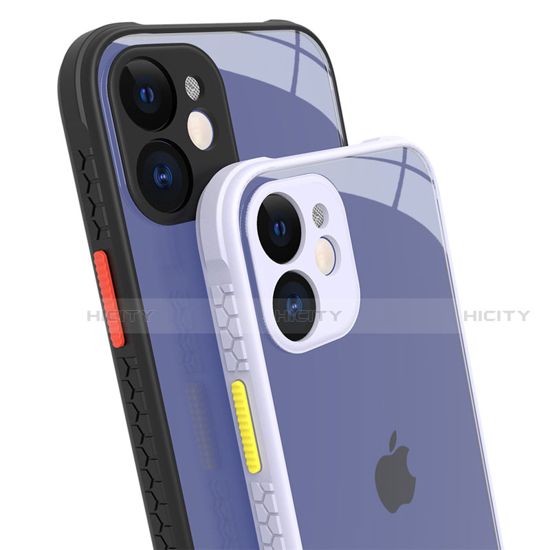 Carcasa Bumper Funda Silicona Transparente Espejo M05 para Apple iPhone 12
