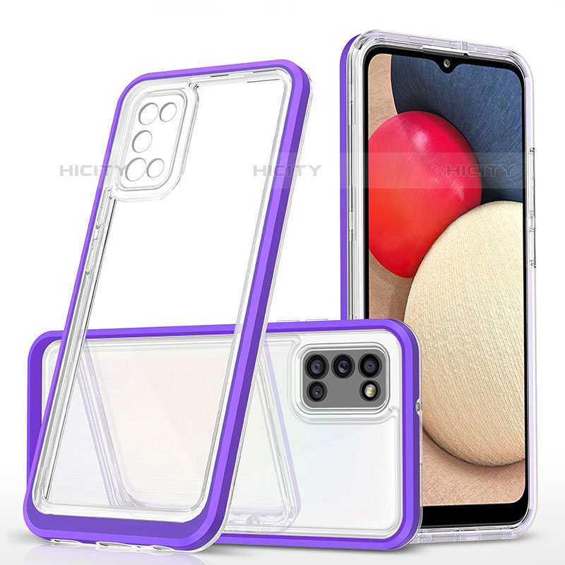 Carcasa Bumper Funda Silicona Transparente Espejo MQ1 para Samsung Galaxy M02s