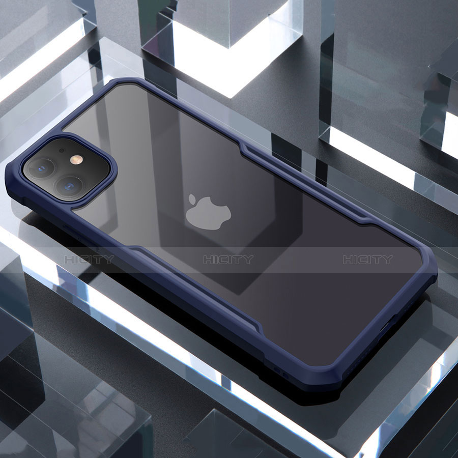 Carcasa Bumper Funda Silicona Transparente Espejo para Apple iPhone 11 Azul