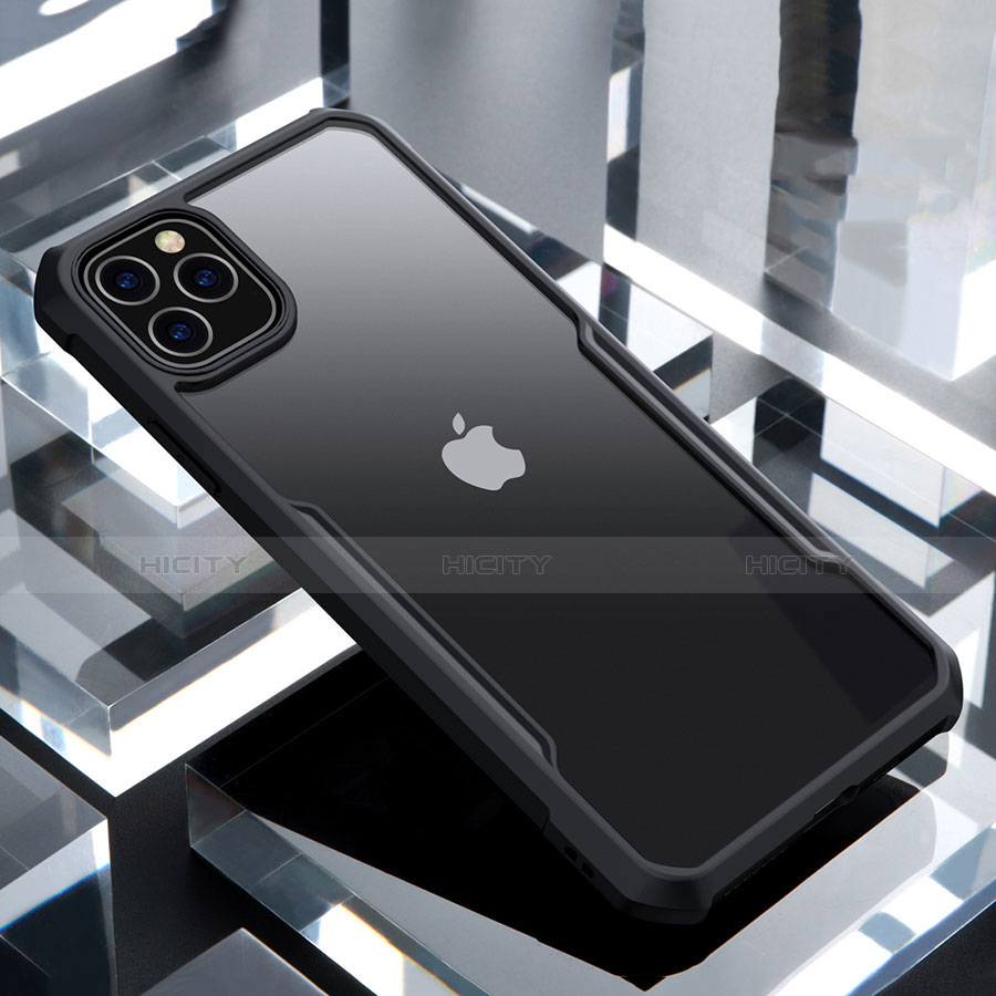Carcasa Bumper Funda Silicona Transparente Espejo para Apple iPhone 11 Pro Negro