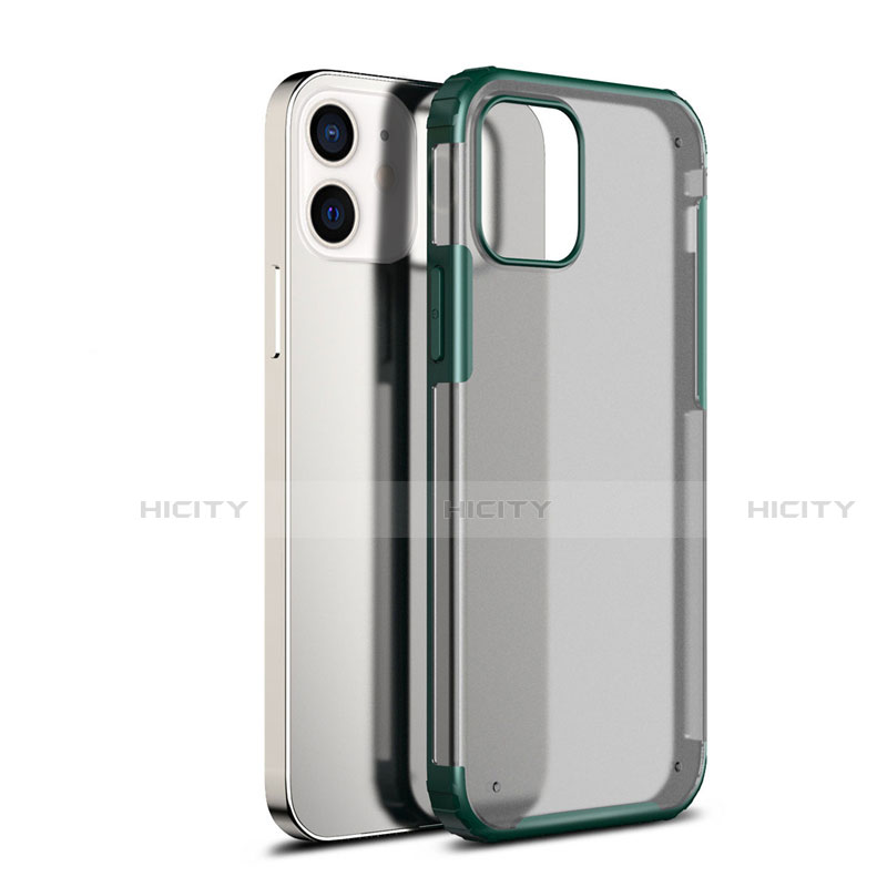 Carcasa Bumper Funda Silicona Transparente Espejo para Apple iPhone 12 Mini Verde